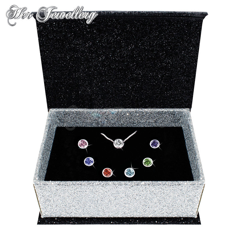 Swarovski Crystals 7 days Pendants Set - Her Jewellery