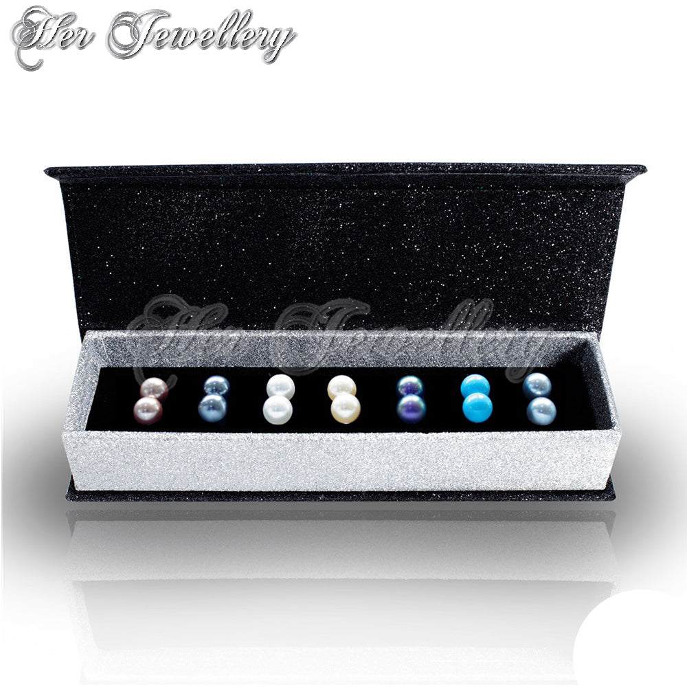 7 Days Pearl Earrings Set