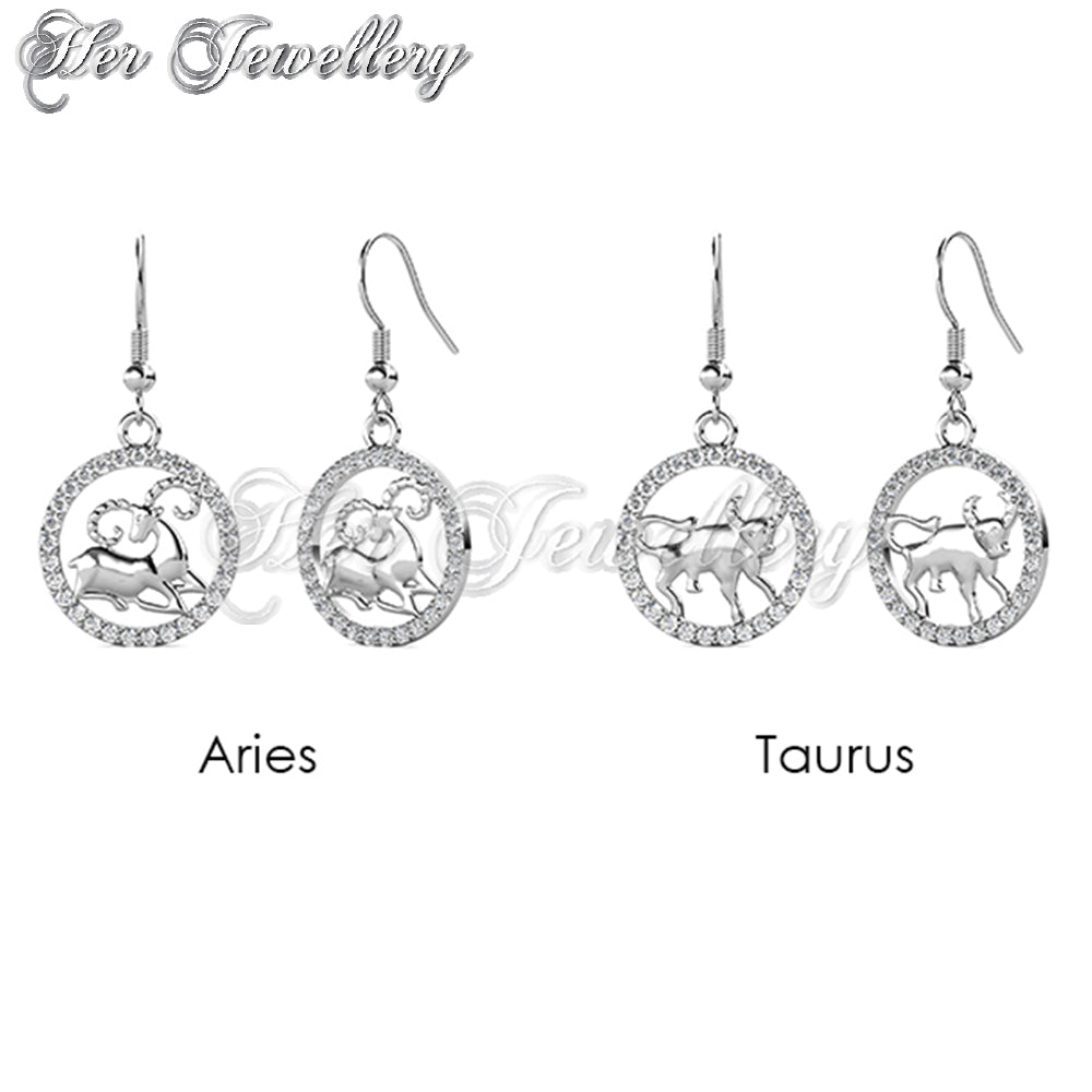 12 Horoscope Circlet Hook Earrings (12 Months)