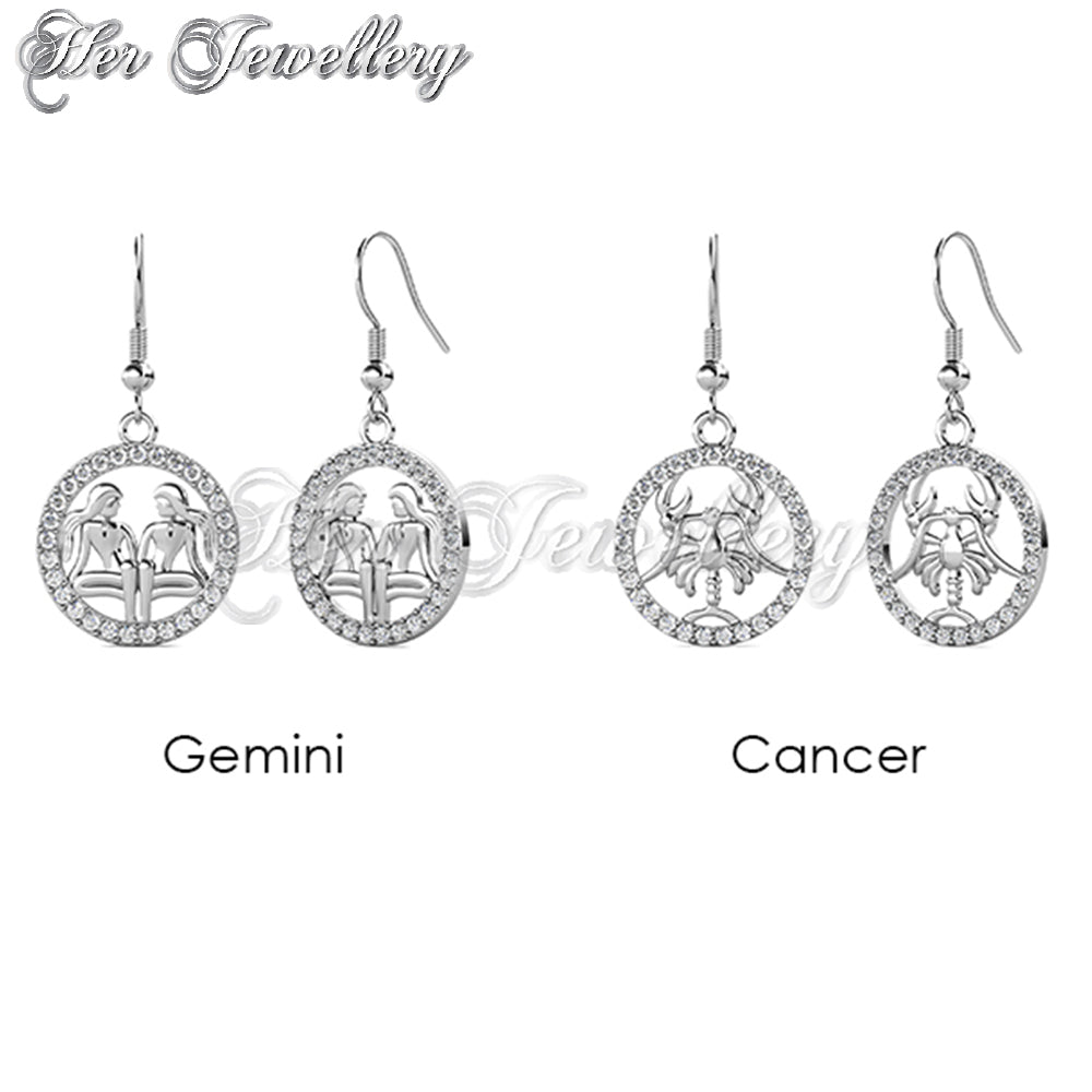 12 Horoscope Circlet Hook Earrings (12 Months)