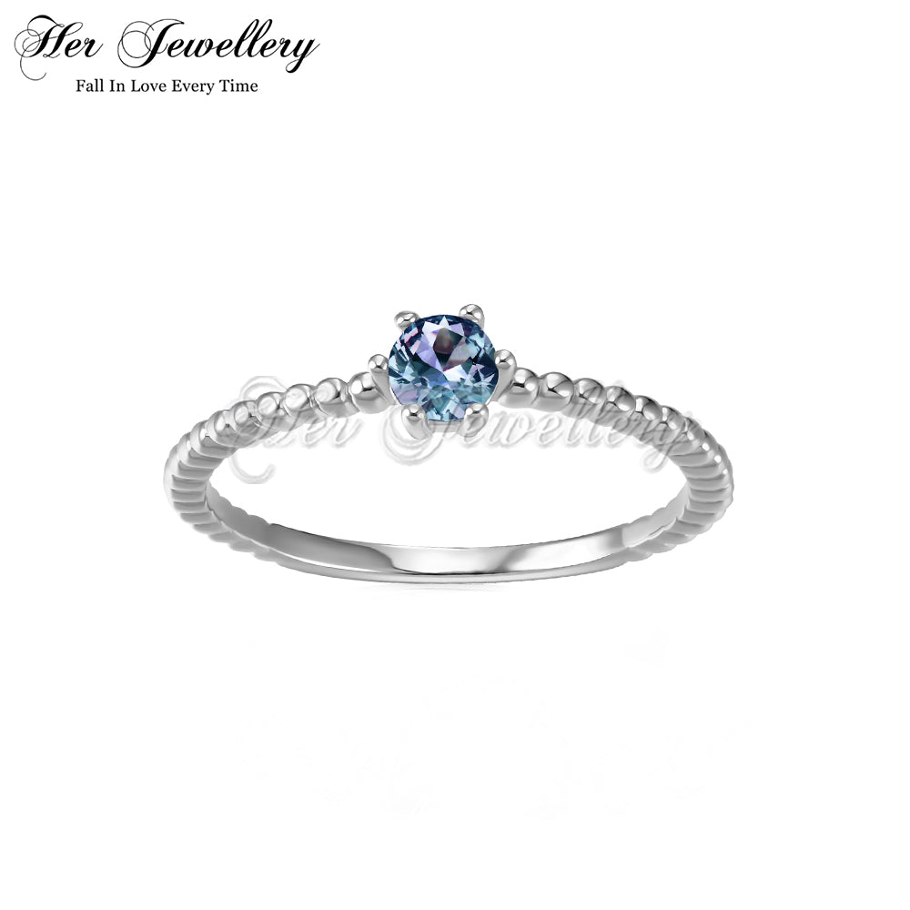 Classical Twist Alexandrite Ring