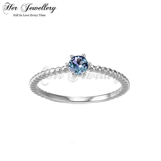 Classical Twist Alexandrite Ring