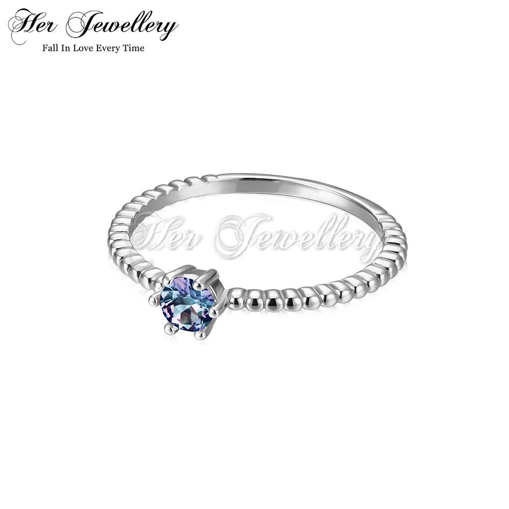 Classical Twist Alexandrite Ring