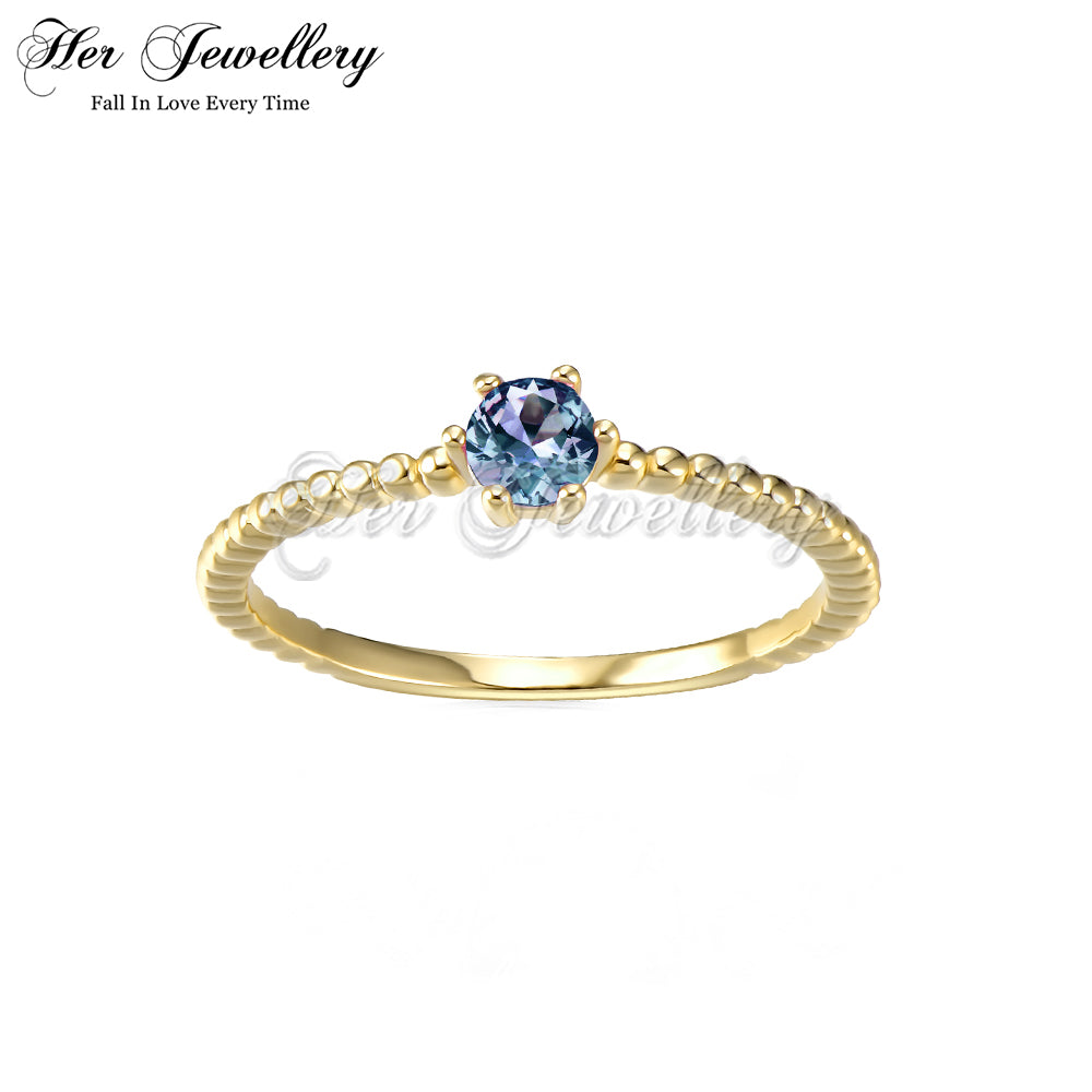 Classical Twist Alexandrite Ring