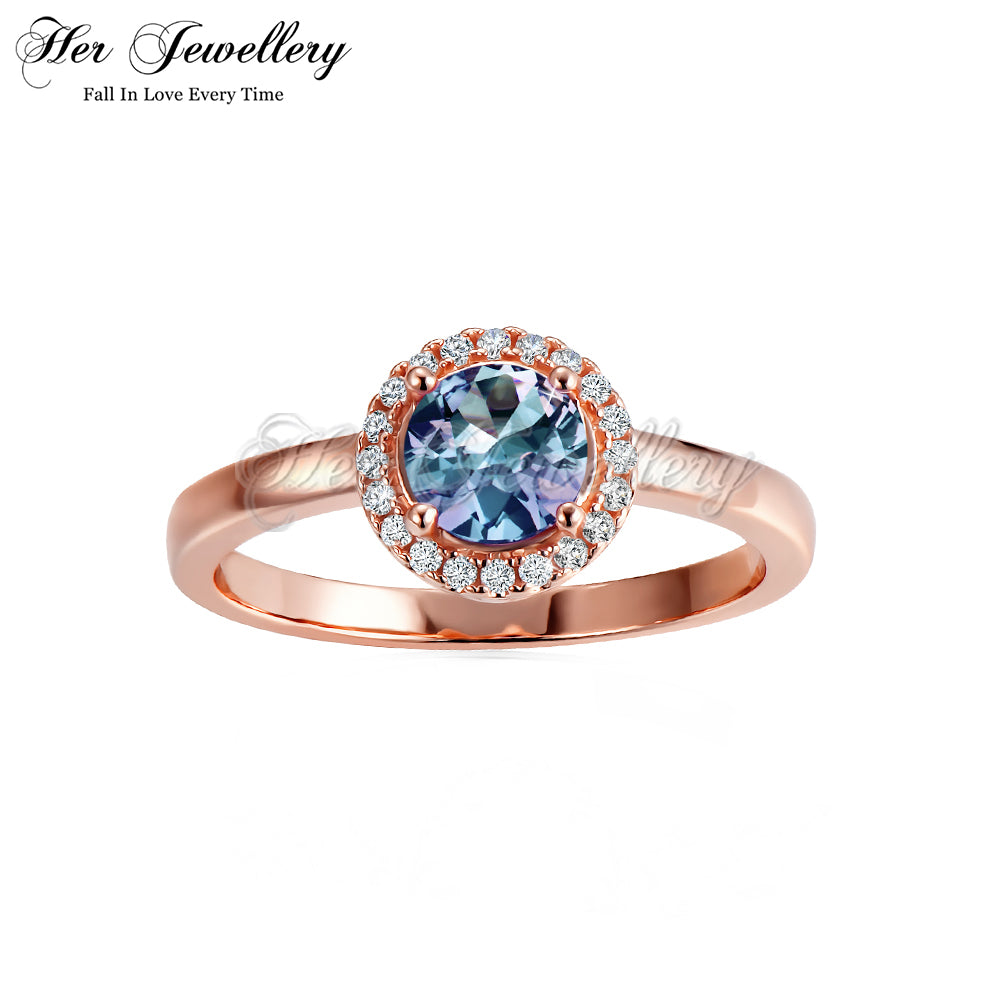 Solnechno Round Alexandrite Ring