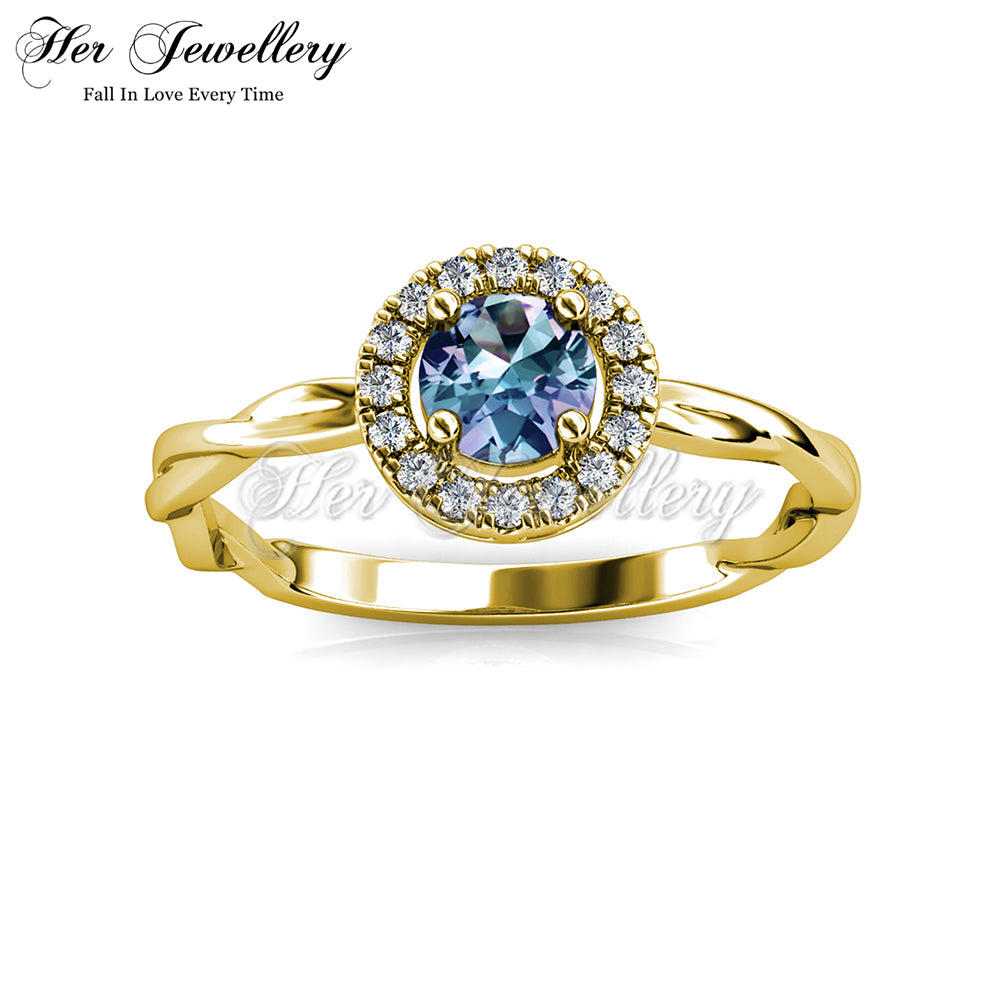 Twist Elegant Alexandrite Ring