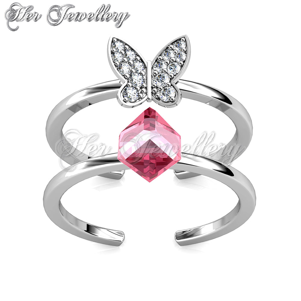 Butterfly Cube Ring