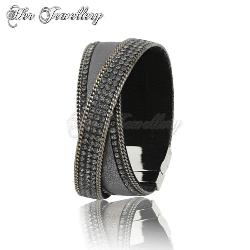 Swarovski Crystals Cross Wrap Bracelet - Her Jewellery
