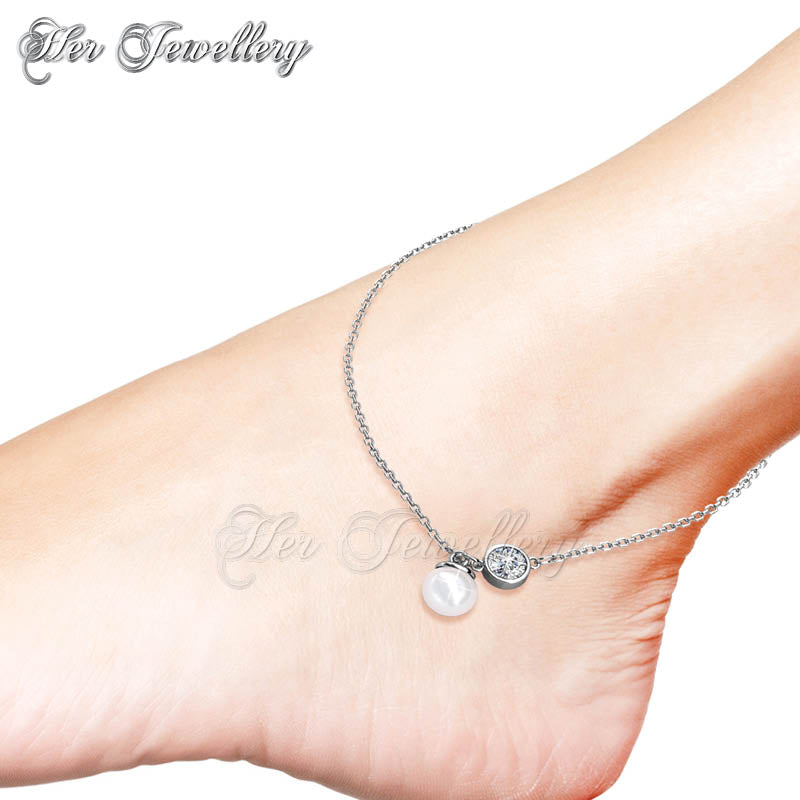 Crystal Pearl Anklet