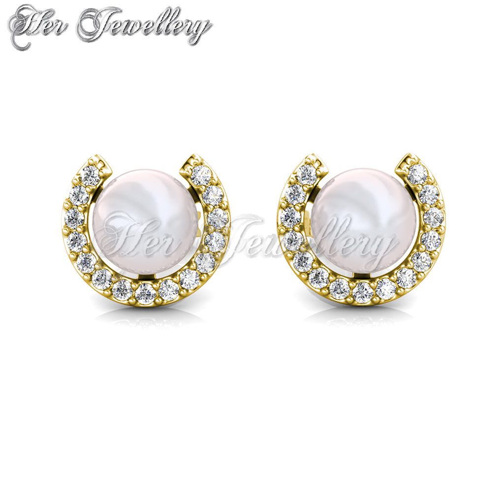 Crescent Pearl Earrings