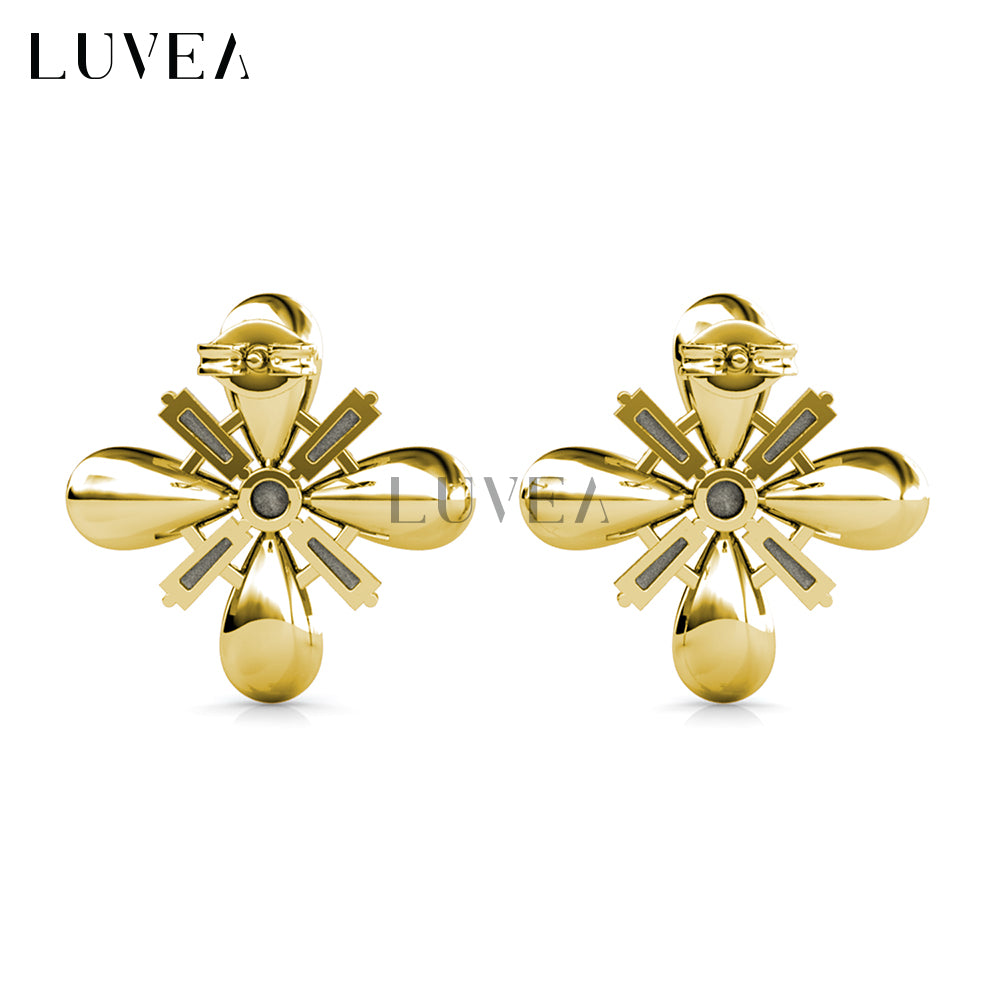 Four Crystals Earrings