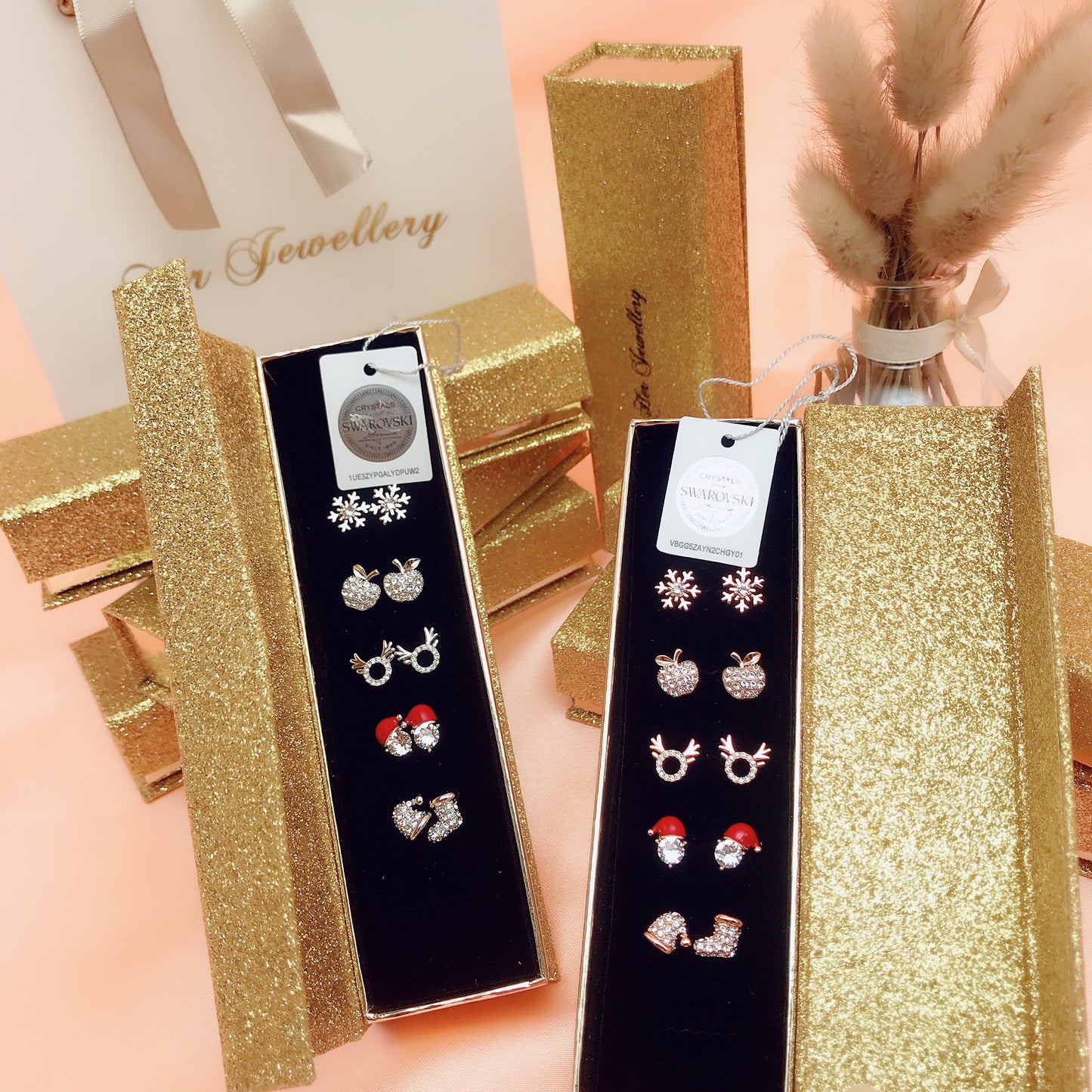 Rudolph Earrings Set