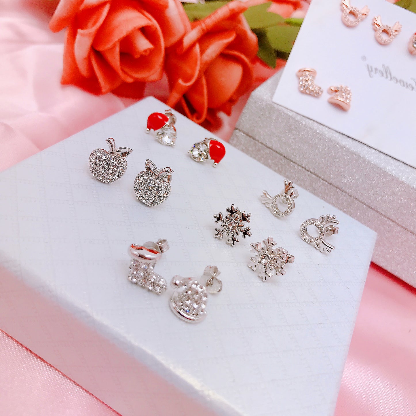 Rudolph Earrings Set
