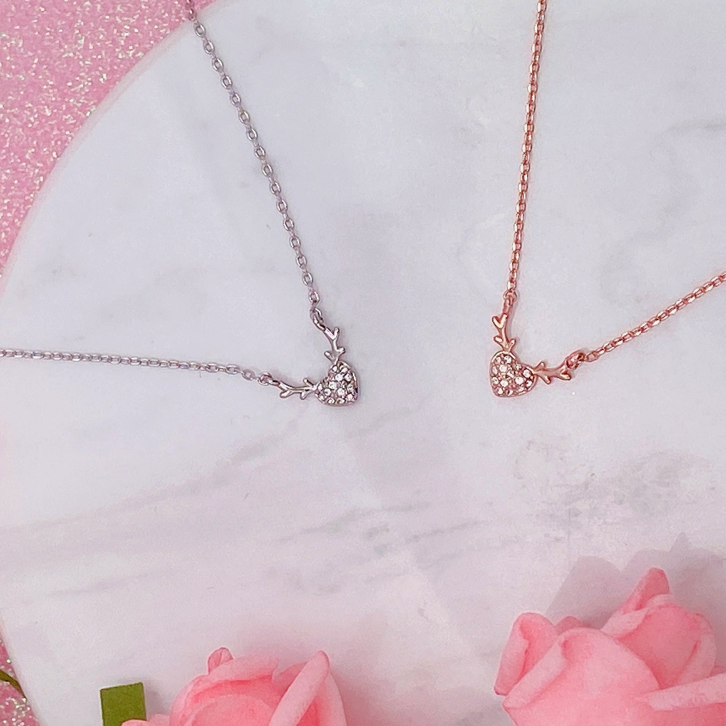 Antlers Love Pendant