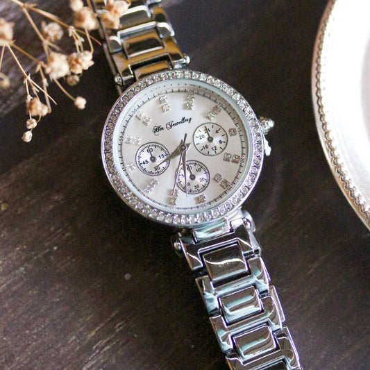 Cube Metallic Watch