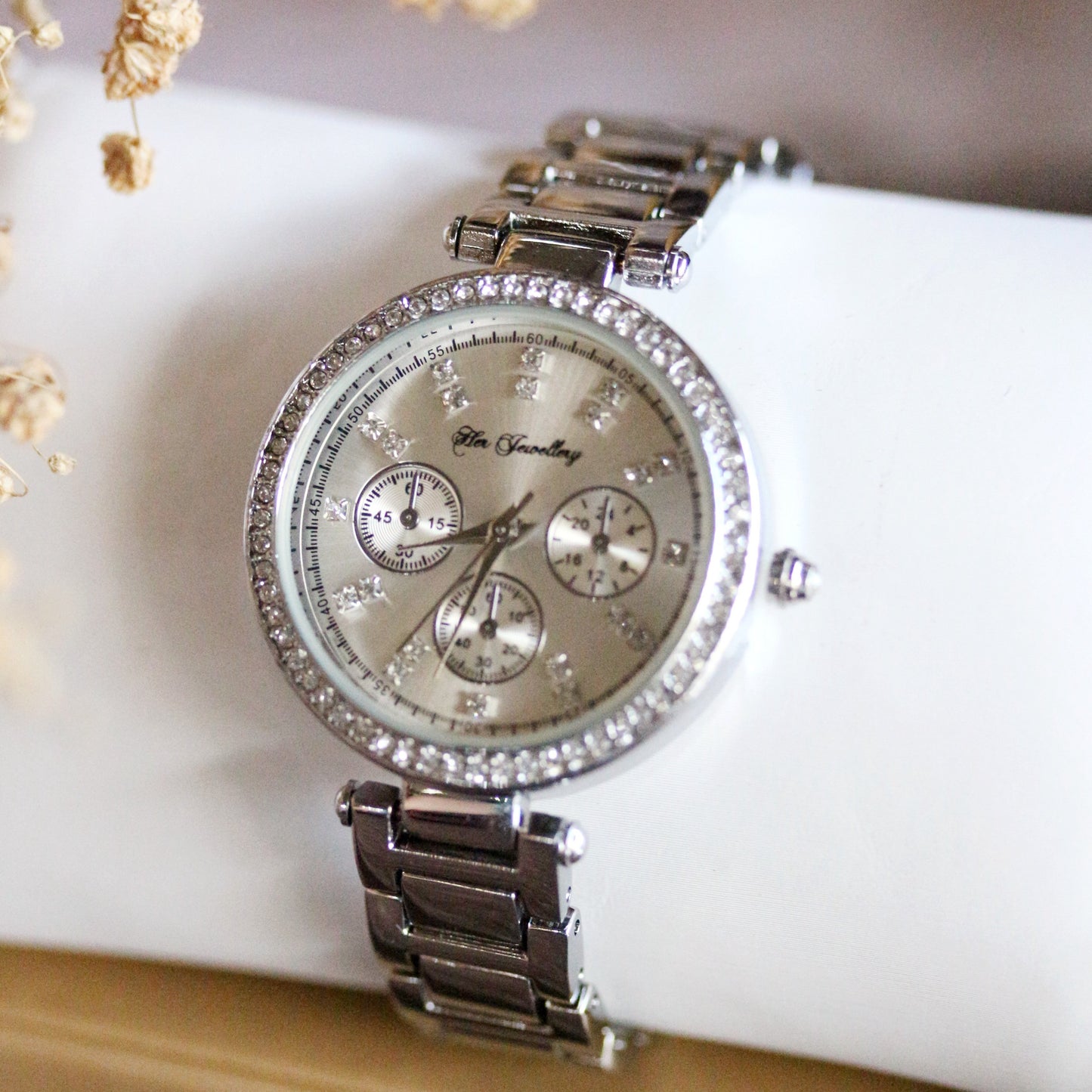 Cube Metallic Watch