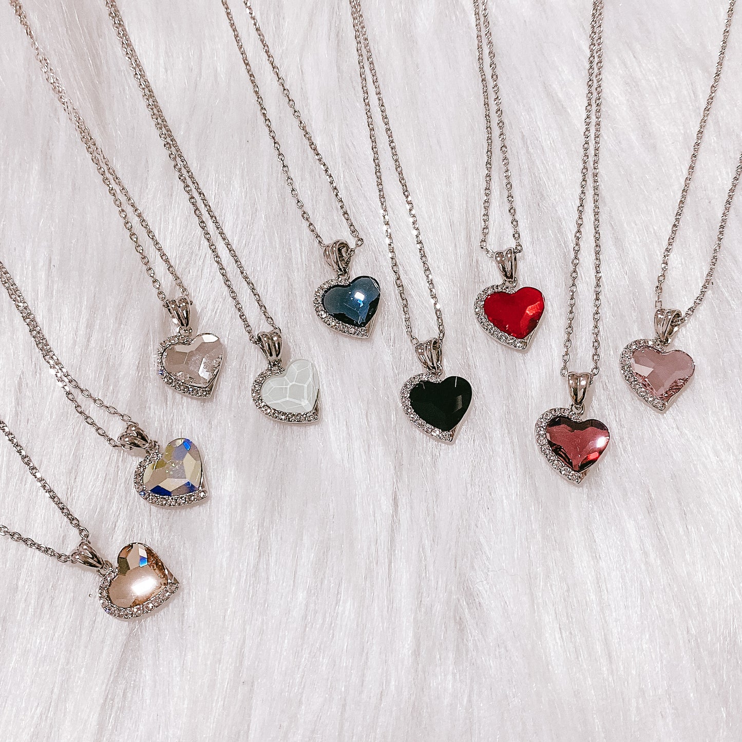Fond Love Pendant†(12 Crystal Colours)