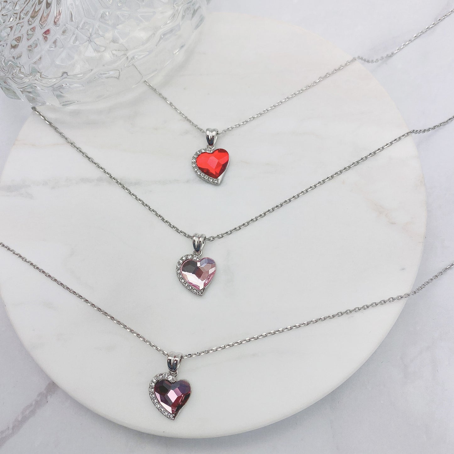 Fond Love Pendant†(12 Crystal Colours)