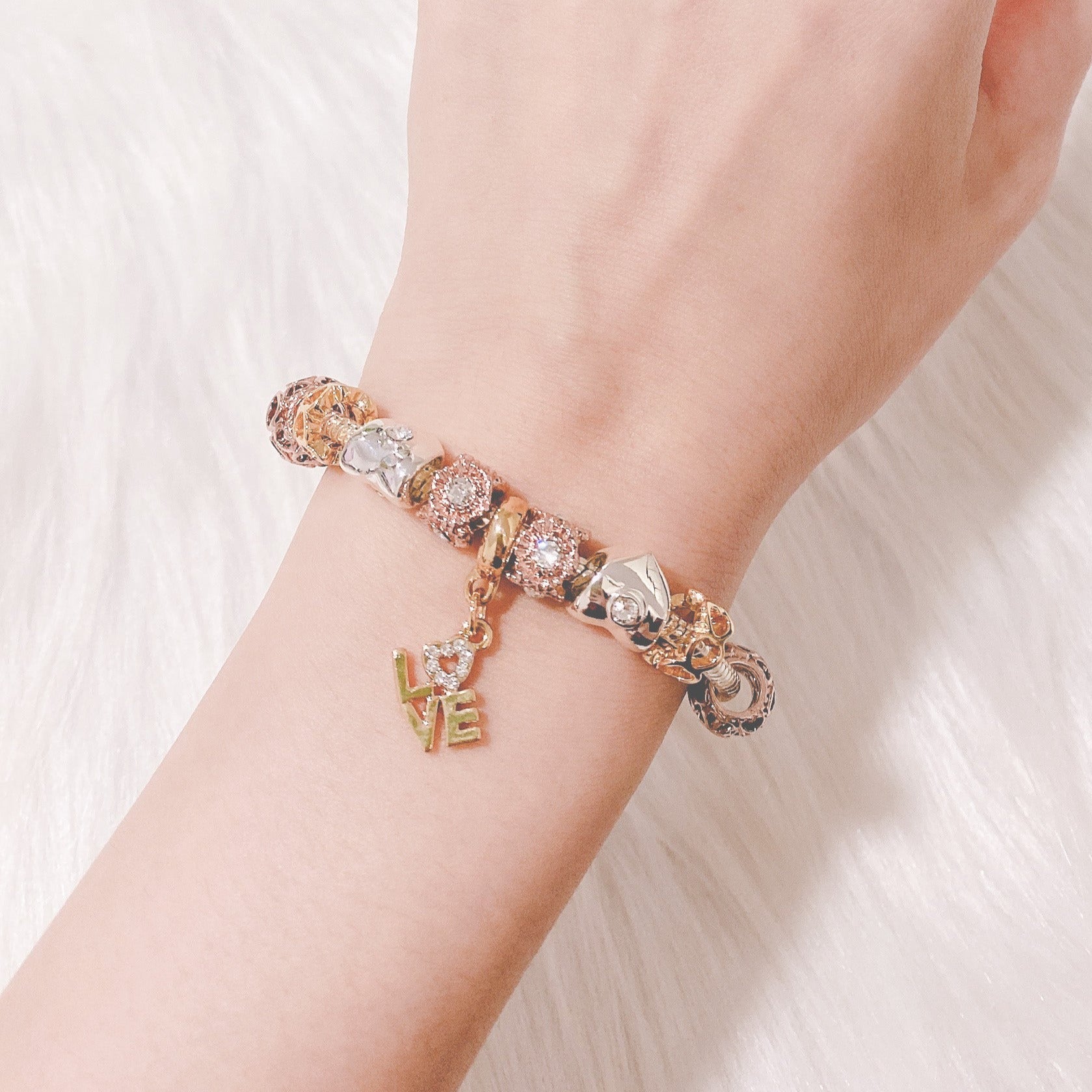 Gold plated deals charm bracelet