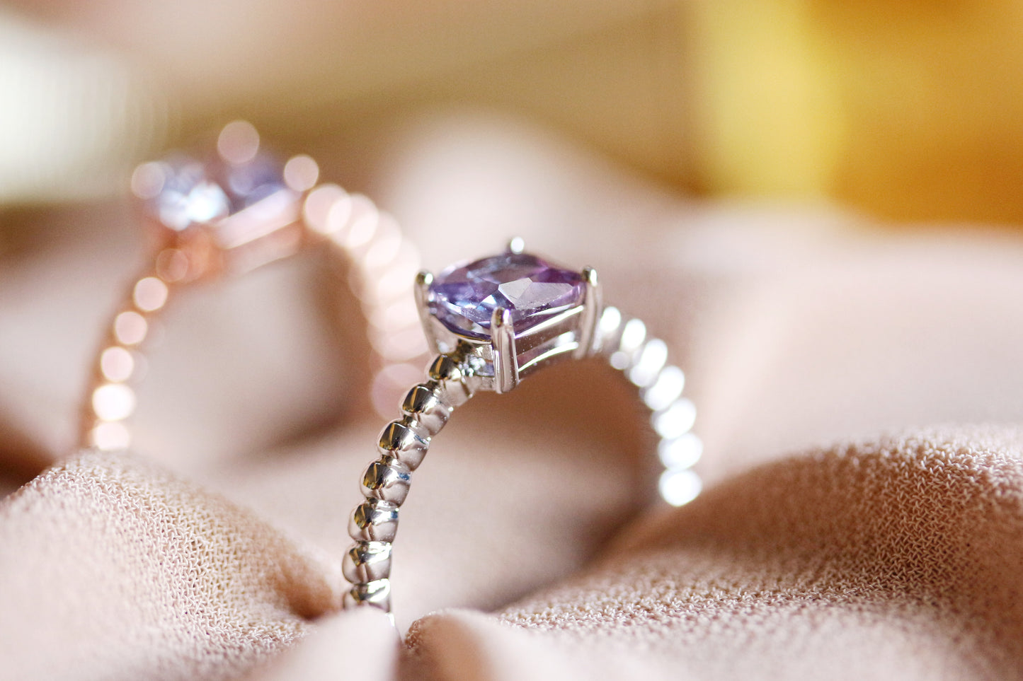 Squarish Alexandrite Ring