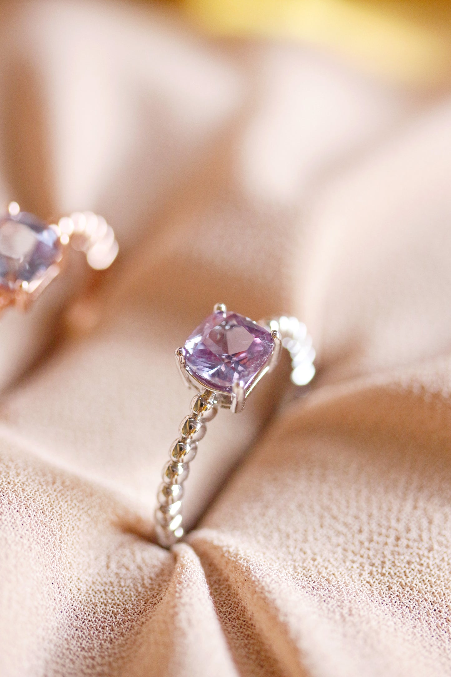 Squarish Alexandrite Ring