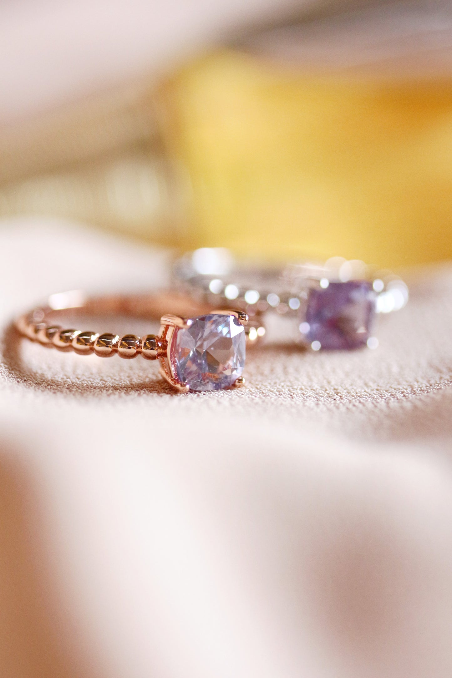 Squarish Alexandrite Ring