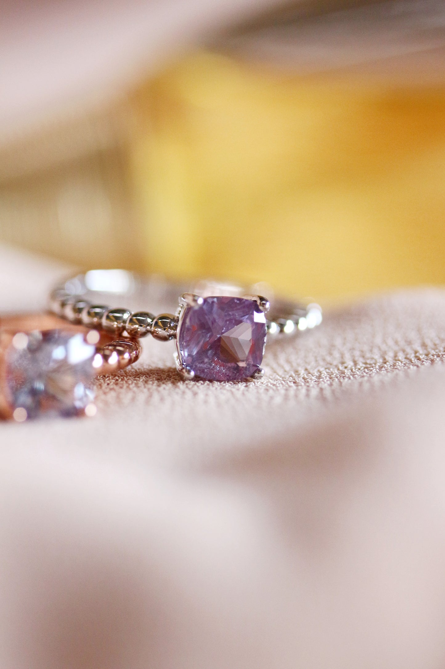 Squarish Alexandrite Ring