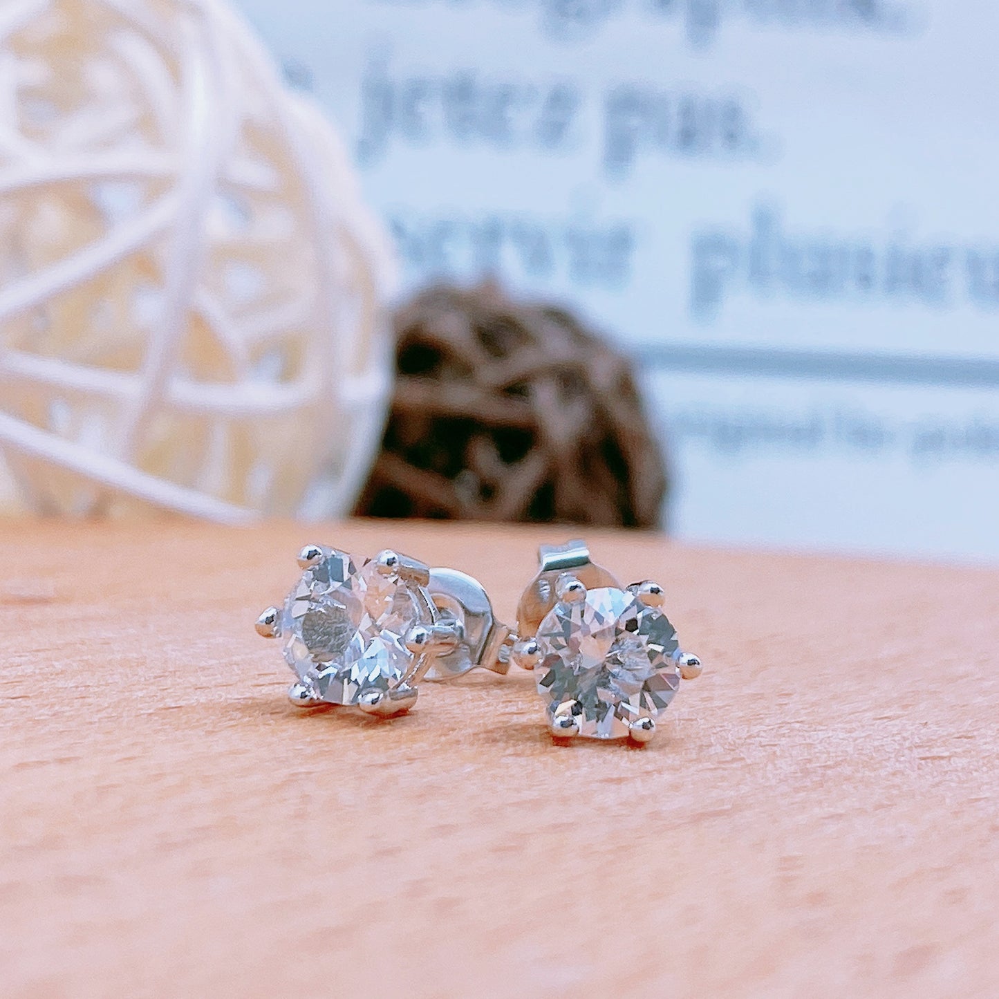 Jane Solitaire Earrings