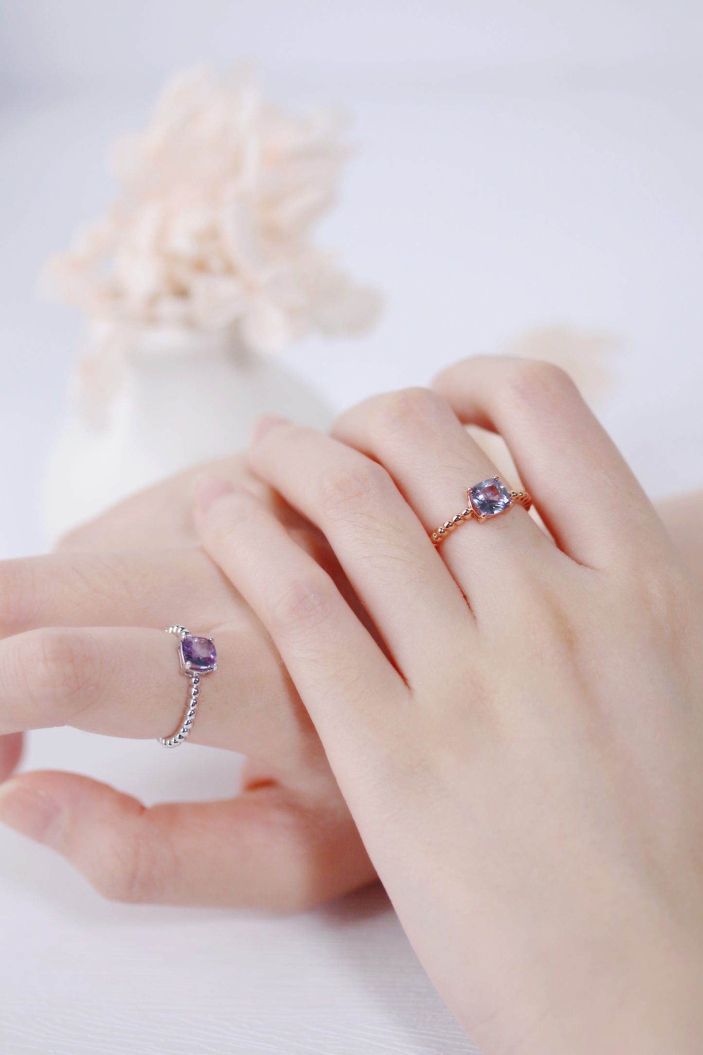 Squarish Alexandrite Ring
