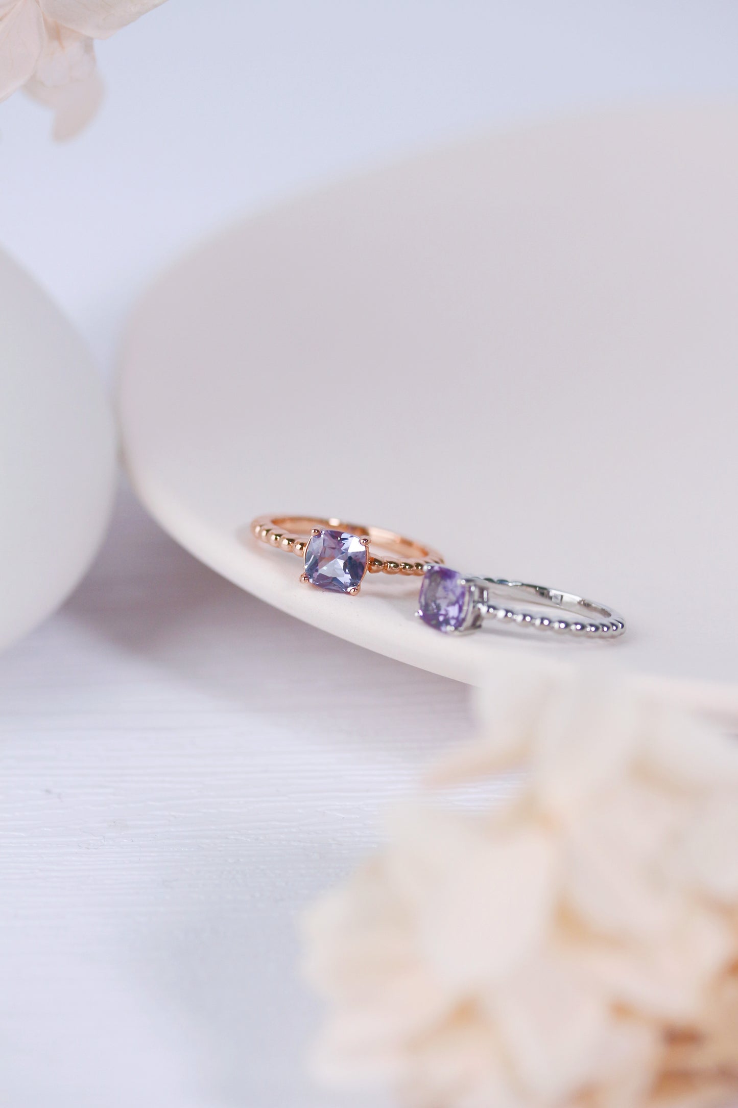 Squarish Alexandrite Ring