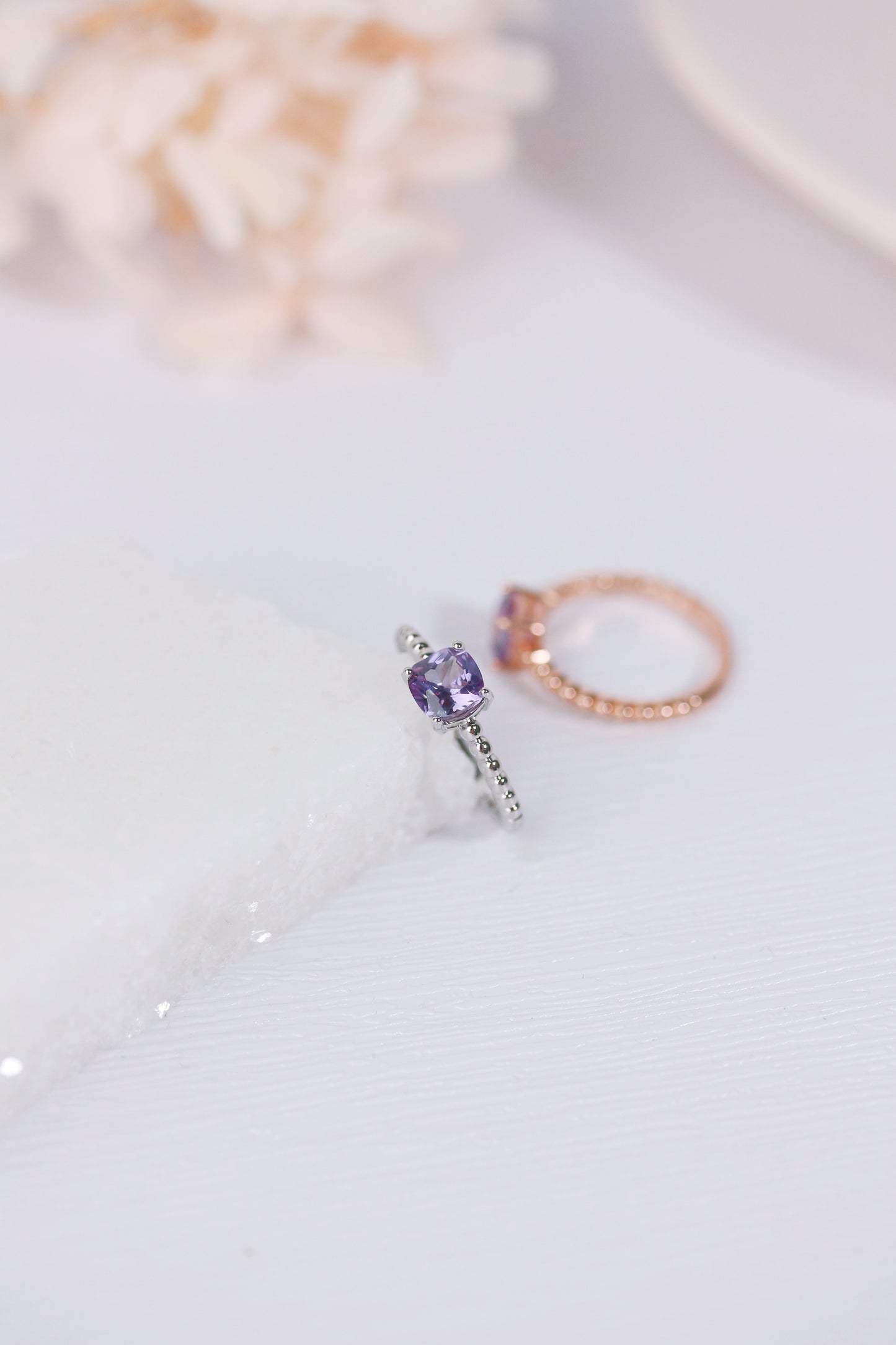 Squarish Alexandrite Ring