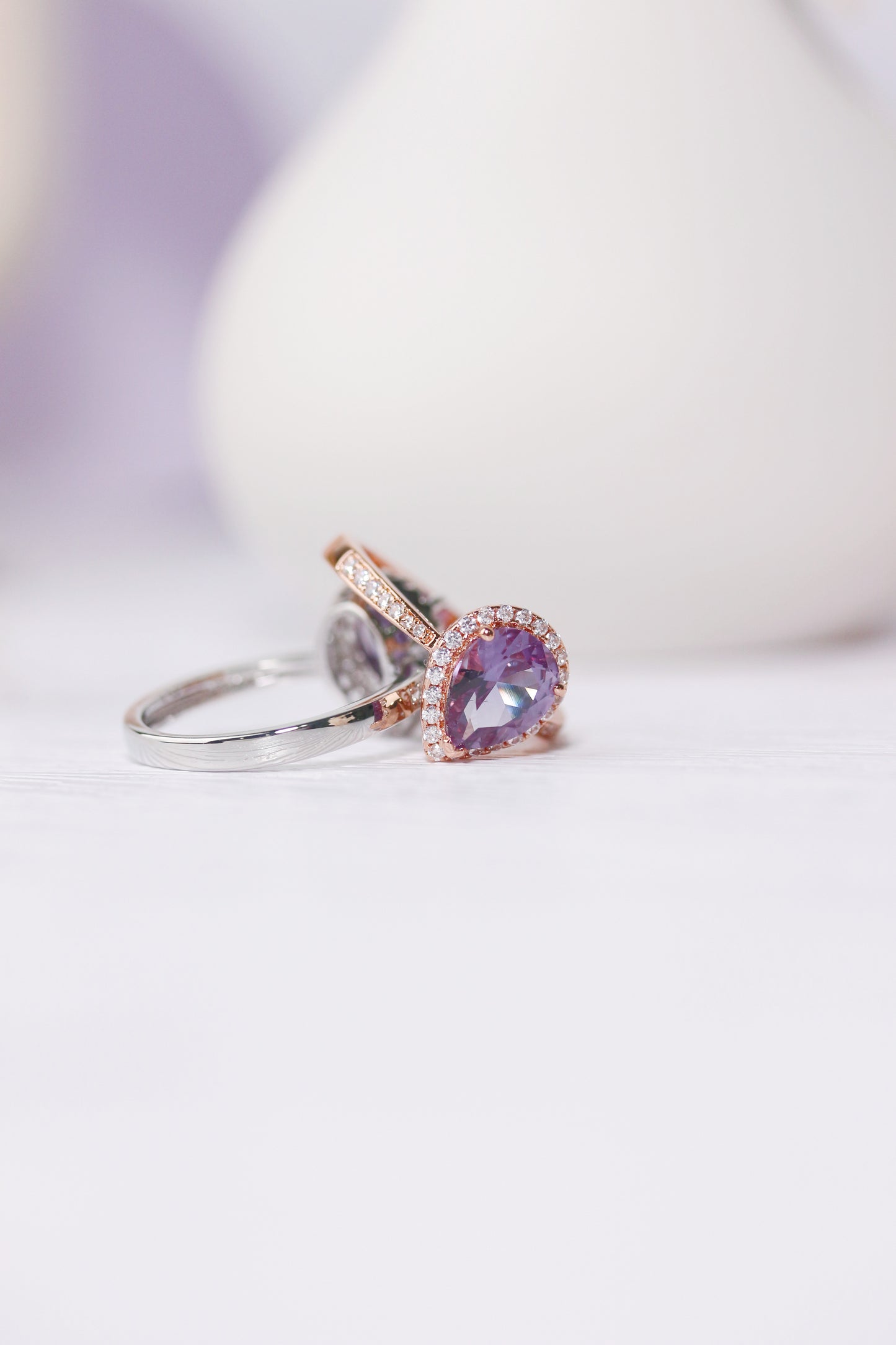 Teardrop Alexandrite Ring