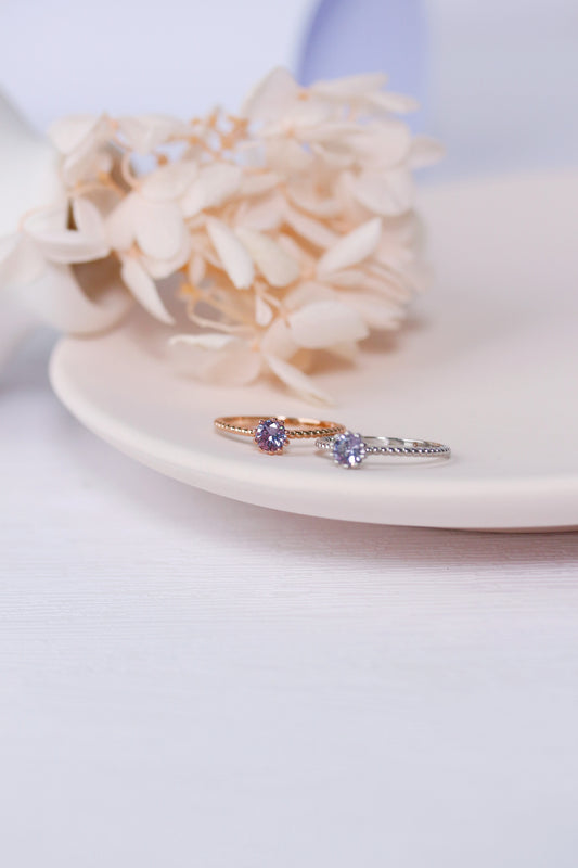 Classic Twist Alexandrite Ring