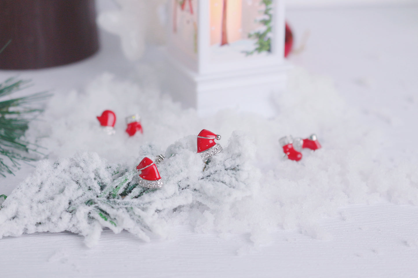 Christmas Hat Earrings
