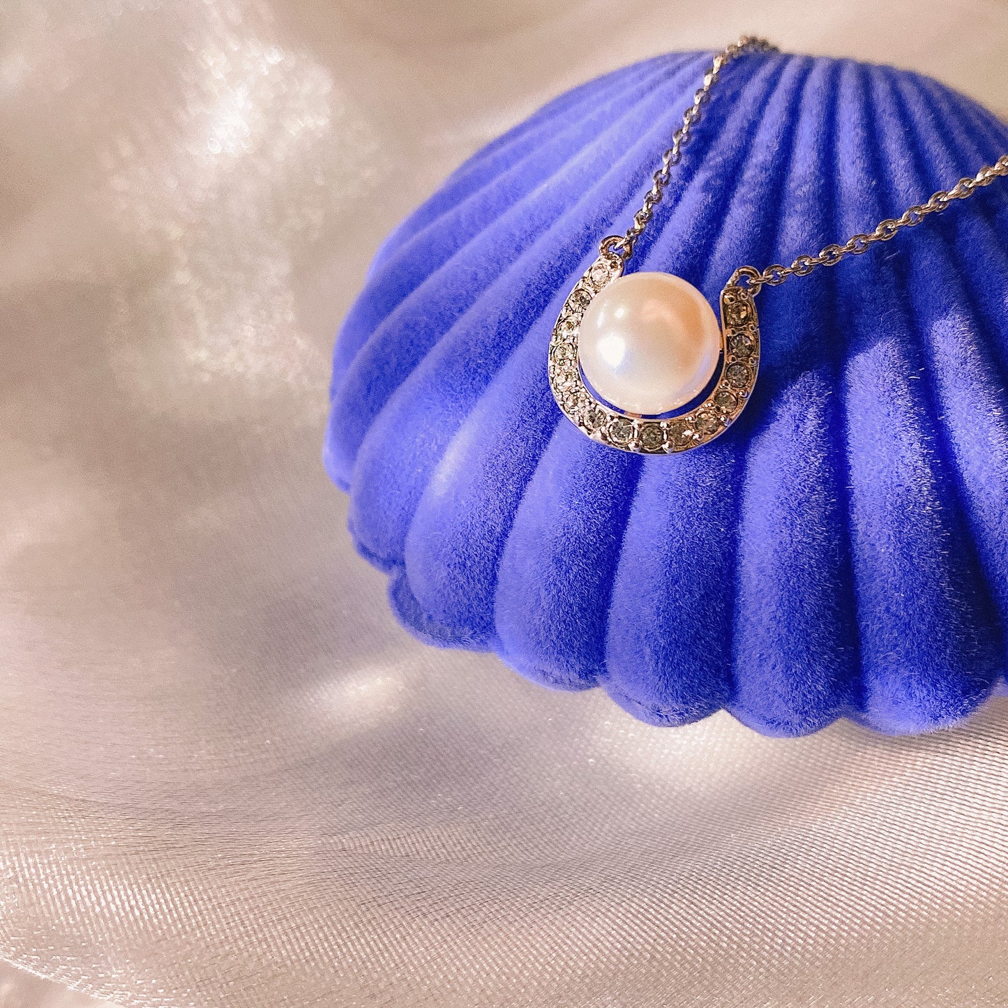 Crescent Pearl Pendant