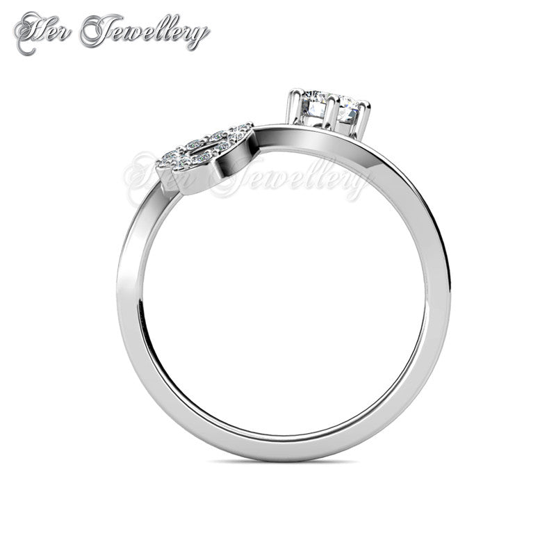 Swarovski Crystals Lasting Love Ring - Her Jewellery