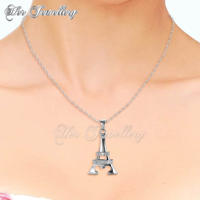 Swarovski Crystals Paris Tower Pendant - Her Jewellery