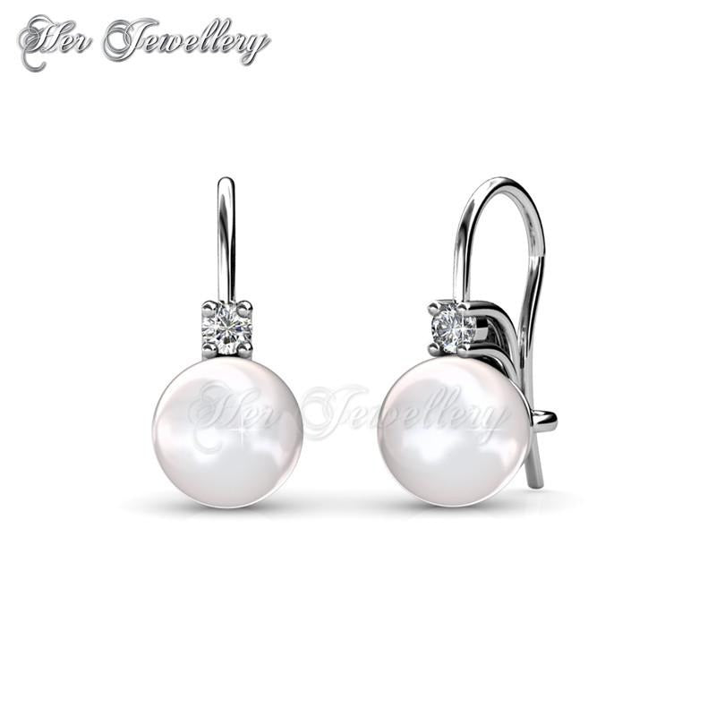 Swarovski Crystals Pearl Bomb Earrings - Her Jewellery