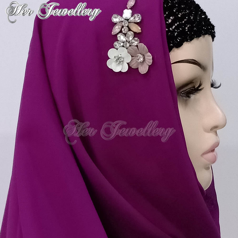 Swarovski Crystals Plum Blossome Scarf (Lollipop) - Her Jewellery