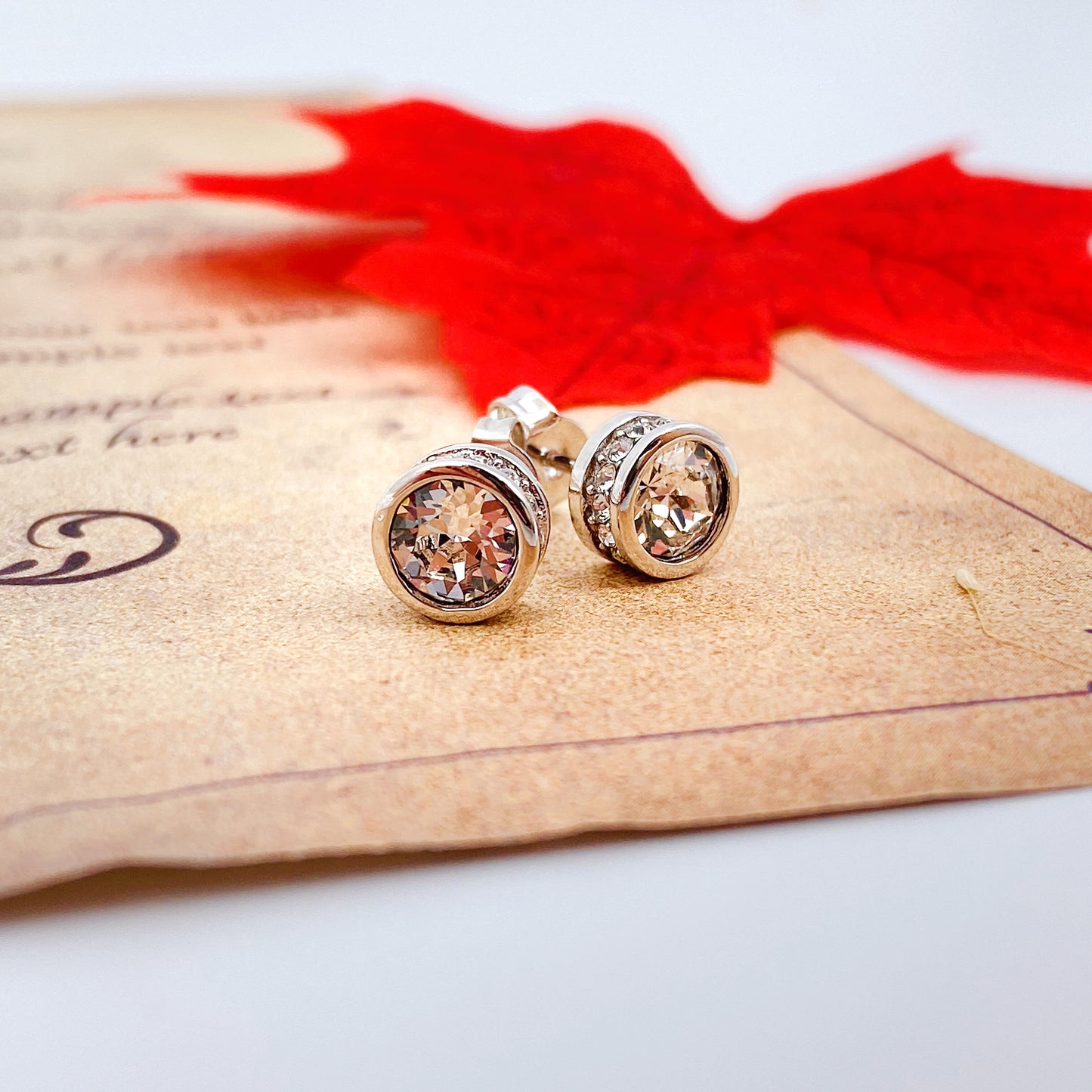 Glam Solitaire Earrings