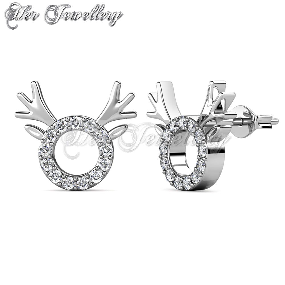 Swarovski Crystals Rudolph Earrings Set - Her Jewellery