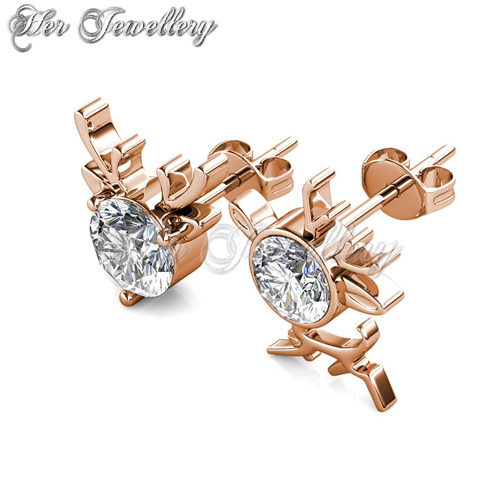 Swarovski Crystals Ruldoph Crystal Earrings - Her Jewellery