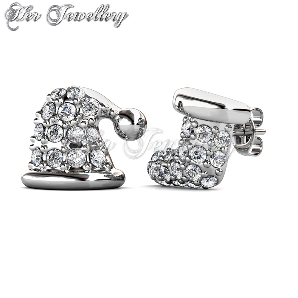 Swarovski Crystals Rudolph Earrings Set - Her Jewellery
