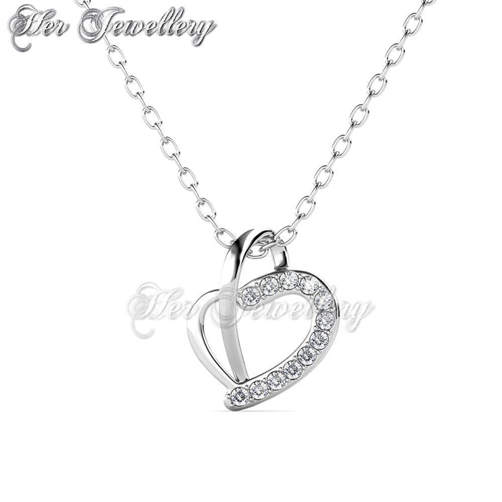 Swarovski Crystals Buckle Love Pendant - Her Jewellery