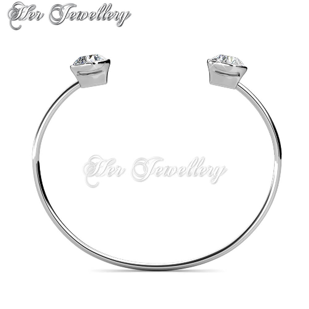 Swarovski Crystals Duo Luminous Bangle - Her Jewellery