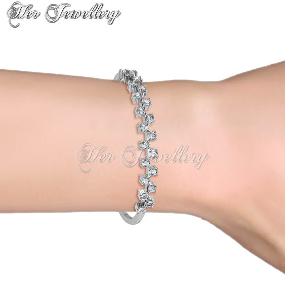 Swarovski Crystals Sweet Bangle - Her Jewellery