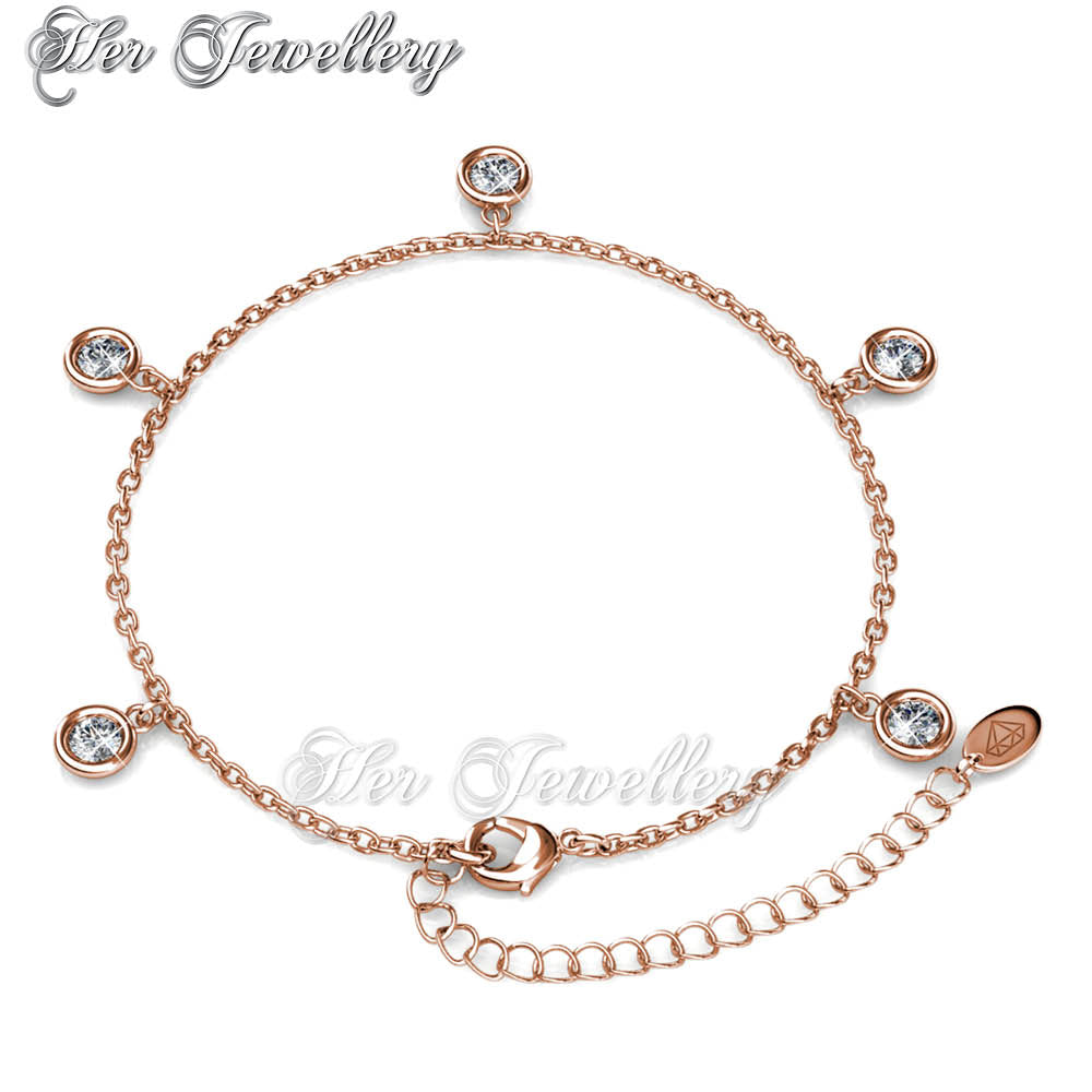 Swarovski Crystals Charlotte Braceletâ€ (Rose Gold) - Her Jewellery