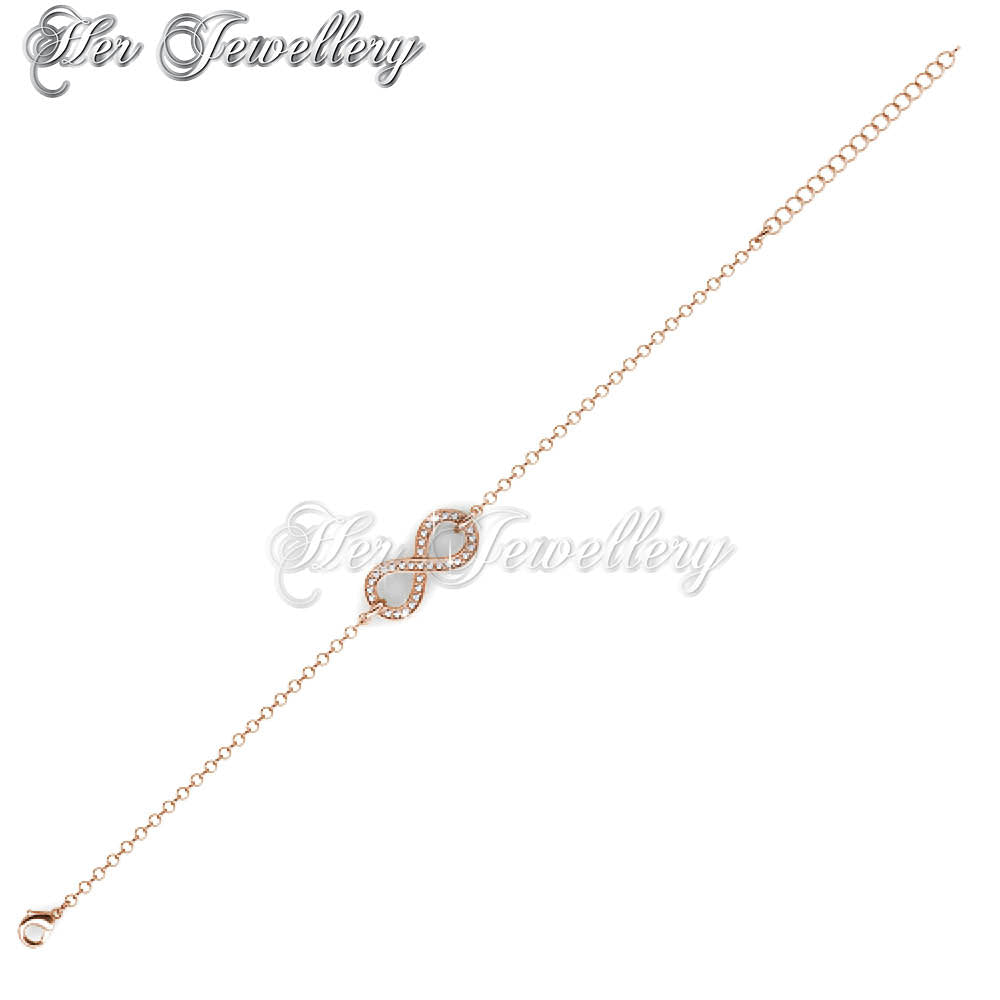 Swarovski Crystals Infinity Eight Bracelet - Her Jewellery