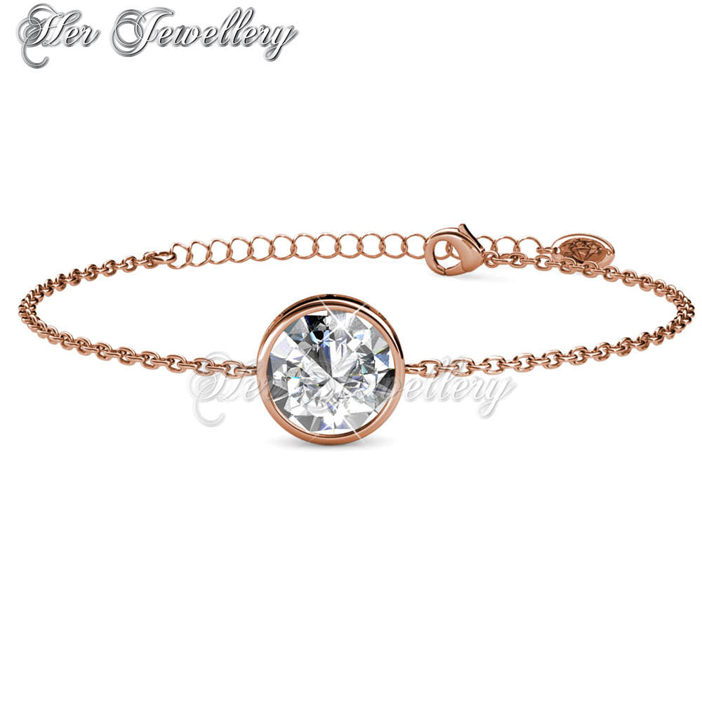 Swarovski Crystals Juliet Bracelet†(Rose Gold, Large) - Her Jewellery