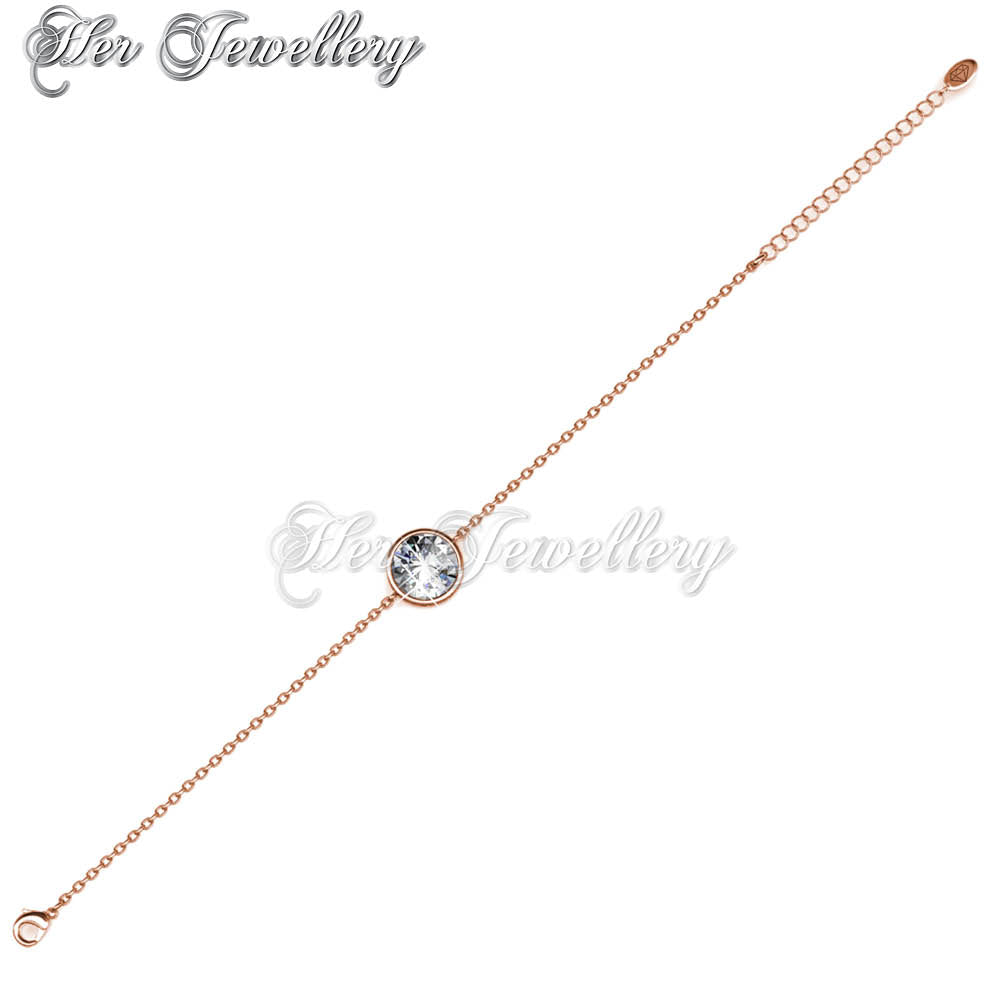 Swarovski Crystals Juliet Bracelet†(Rose Gold, Large) - Her Jewellery